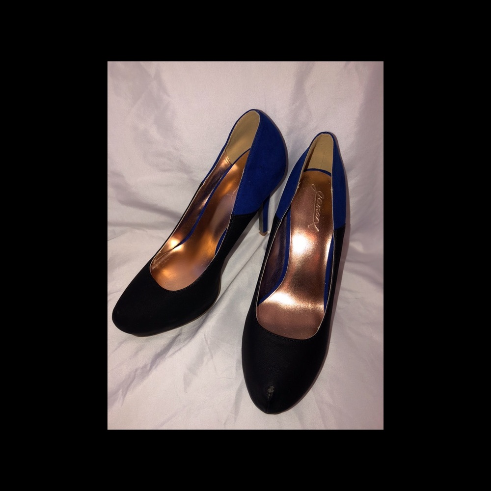 Blue/Black Heels
